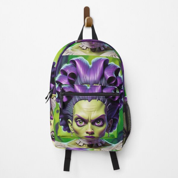 Item preview, Halloween Purple Green Bride Of Frankenstein Classic Monster designed and sold by GaffaDesigns.
