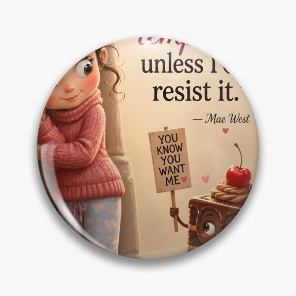 Item preview, Mae West Quote  Irresistible Temptation designed and sold by sigmaartstudio.