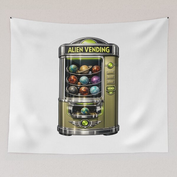 Item preview, Chrome Neo Deco Alien Vending Machine Aliencore Graphic designed and sold by TheRealTaria.