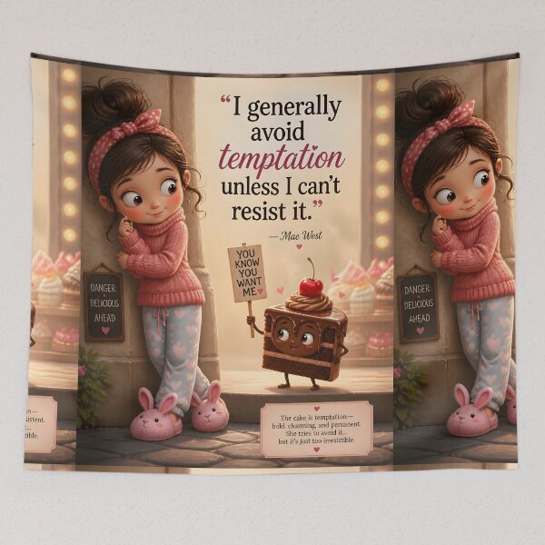 Item preview, Mae West Quote  Irresistible Temptation designed and sold by sigmaartstudio.
