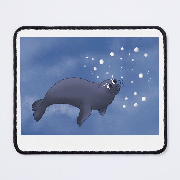 Item preview, seal underwater - cartoon ocean illustration designed and sold by Mohr-Color.