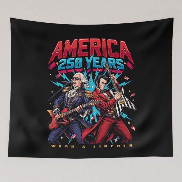 Item preview, Presidents Rock Washington Lincoln Guitar America 250 Years v2 designed and sold by DarylWelsh2024.