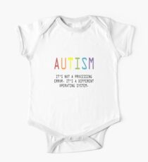 Autism. A Different Operating System One Piece - Short Sleeve