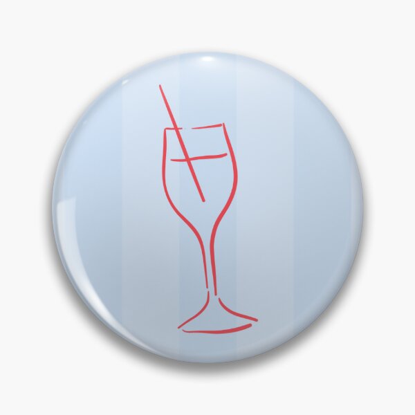 Item preview, Minimalist Cocktail Glass on Blue Stripes designed and sold by TanjaSkrkic.