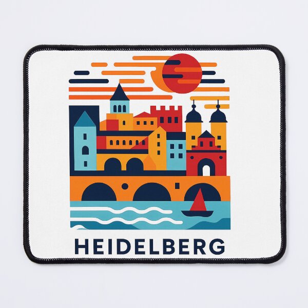 Item preview, Heidelberg Germany Travel Souvenir - Castle & Old Bridge Art designed and sold by OzzFrequency.