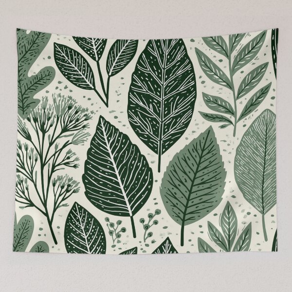 Item preview, Botanical Green Leaves Seamless Pattern All-Over-Print designed and sold by VectorForge.