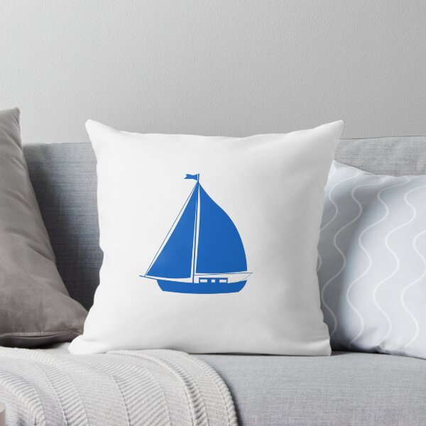 Artikelvorschau, königsblaues Segelboot entworfen und verkauft von boosterdoodle.