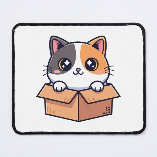 Item preview, Cute If I Fits I Sits Funny Cat Meme Cartoon Art designed and sold by Bangcen.