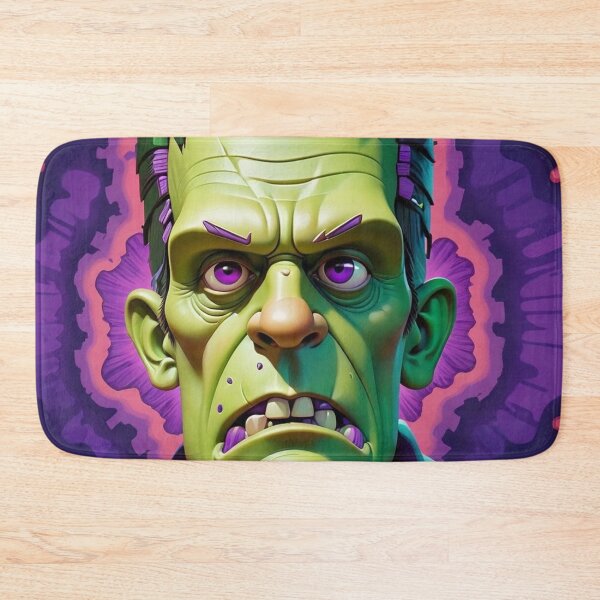 Item preview, Halloween Purple Green Frankenstein Classic Monster designed and sold by GaffaDesigns.