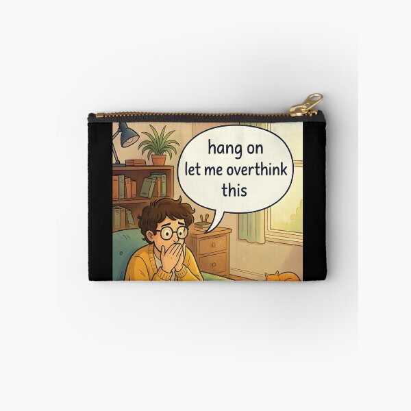 Item preview, Hold on let me overthink this Man anxious on chair designed and sold by ZanyPaintbrush.