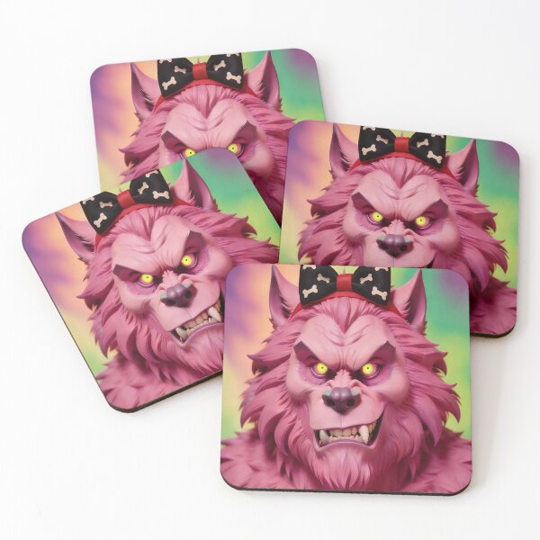 Item preview, Halloween Pink Female Werewolf Classic Monster designed and sold by GaffaDesigns.