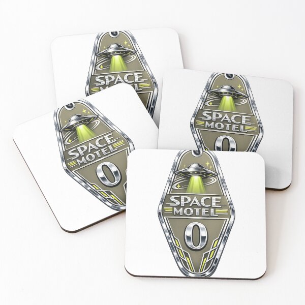 Item preview, Chrome Neo Deco Space Motel Key Aliencore Graphic designed and sold by TheRealTaria.