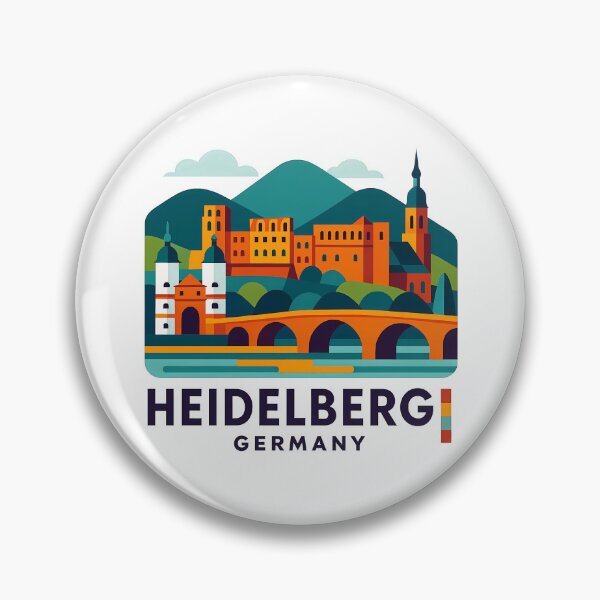 Item preview, Heidelberg Germany Travel Souvenir - Castle & Old Bridge Art designed and sold by OzzFrequency.