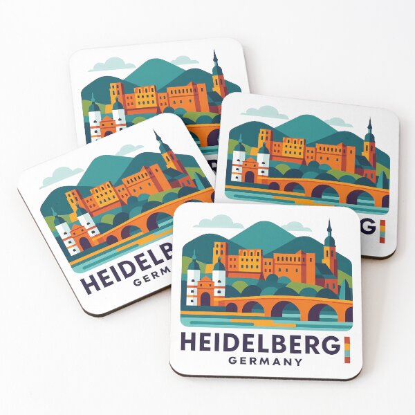 Item preview, Heidelberg Germany Travel Souvenir - Castle & Old Bridge Art designed and sold by OzzFrequency.