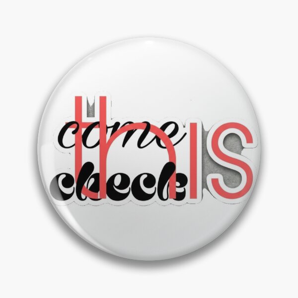 Item preview, Come Check This - Typography Sticker designed and sold by Trendykunnu.