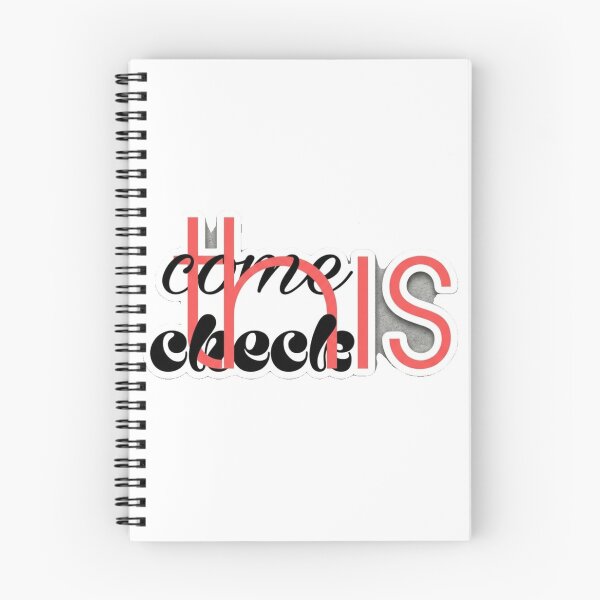 Item preview, Come Check This - Typography Sticker designed and sold by Trendykunnu.
