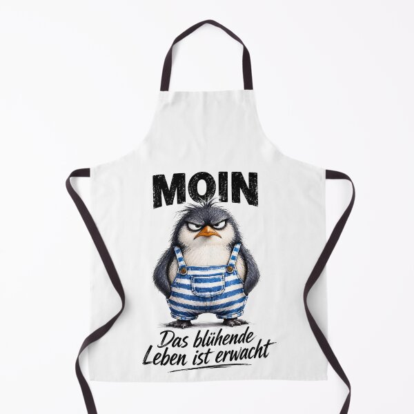 Item preview, Moin Das Blühende Leben Ist Erwacht Grumpy Penguin designed and sold by yoddel.
