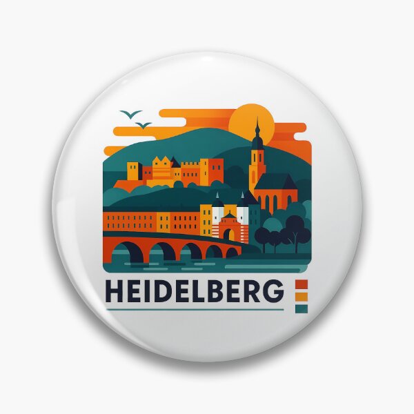 Item preview, Heidelberg Germany Travel Souvenir - Castle & Old Bridge Art designed and sold by OzzFrequency.