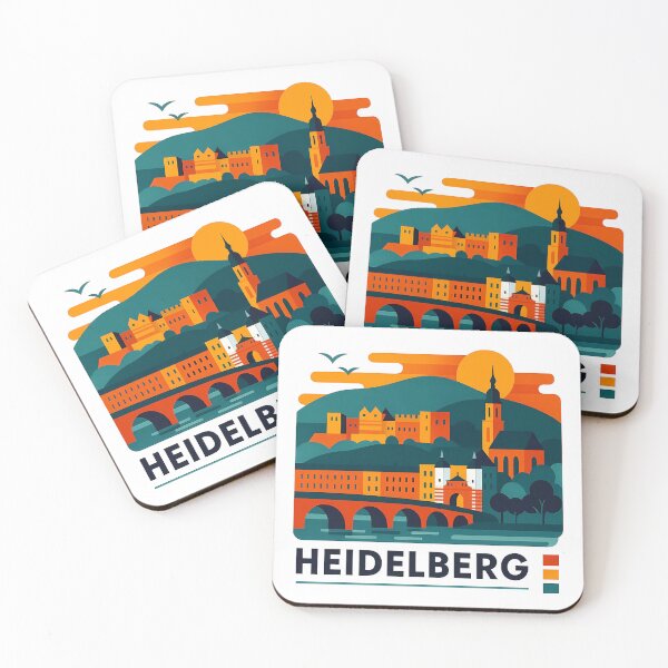 Item preview, Heidelberg Germany Travel Souvenir - Castle & Old Bridge Art designed and sold by OzzFrequency.
