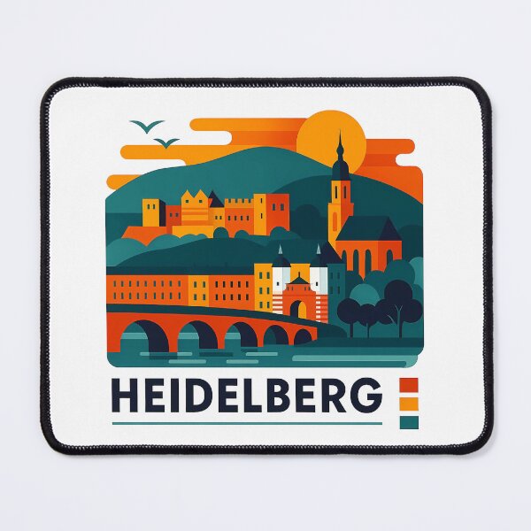 Item preview, Heidelberg Germany Travel Souvenir - Castle & Old Bridge Art designed and sold by OzzFrequency.