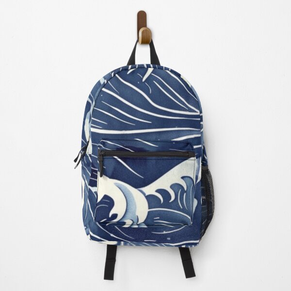 Item preview, Japanese Ocean Waves Blue Seamless Pattern All-Over-Print designed and sold by VectorForge.