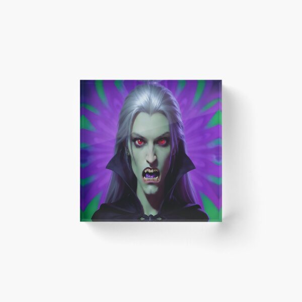 Item preview, Halloween Purple Green Female Vampire Dracula Classic Monster  designed and sold by GaffaDesigns.
