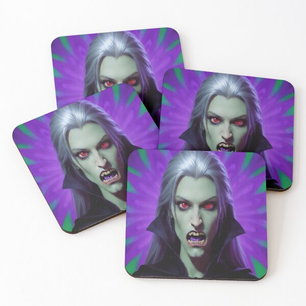 Item preview, Halloween Purple Green Female Vampire Dracula Classic Monster  designed and sold by GaffaDesigns.