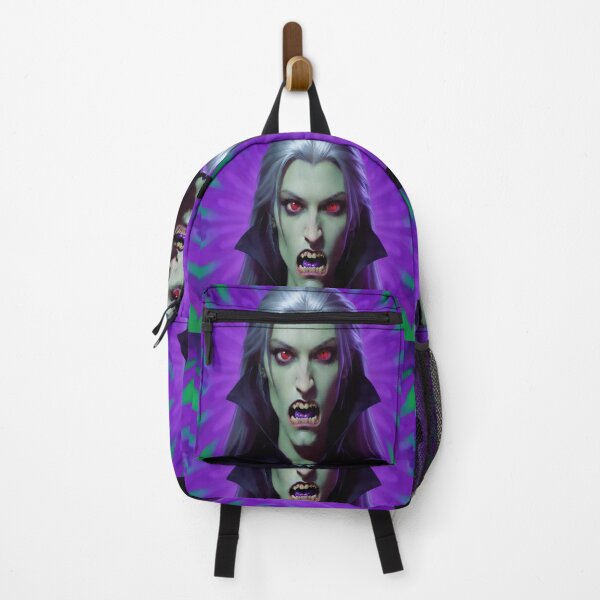 Item preview, Halloween Purple Green Female Vampire Dracula Classic Monster designed and sold by GaffaDesigns.