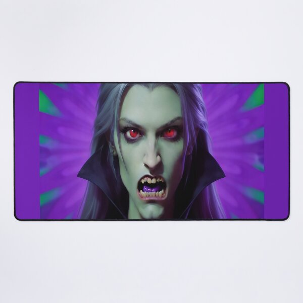 Item preview, Halloween Purple Green Female Vampire Dracula Classic Monster designed and sold by GaffaDesigns.
