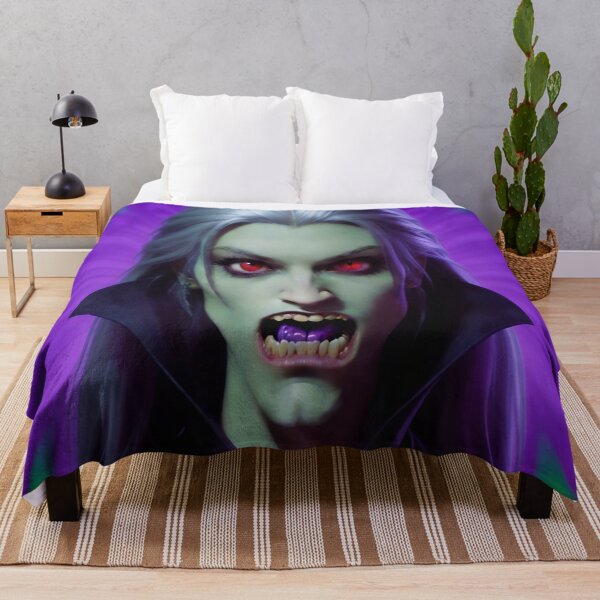 Item preview, Halloween Purple Green Female Vampire Dracula Classic Monster designed and sold by GaffaDesigns.