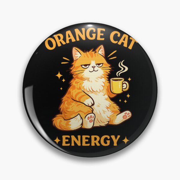 Artikelvorschau, Orange Cat Energy entworfen und verkauft von RetroPlus.