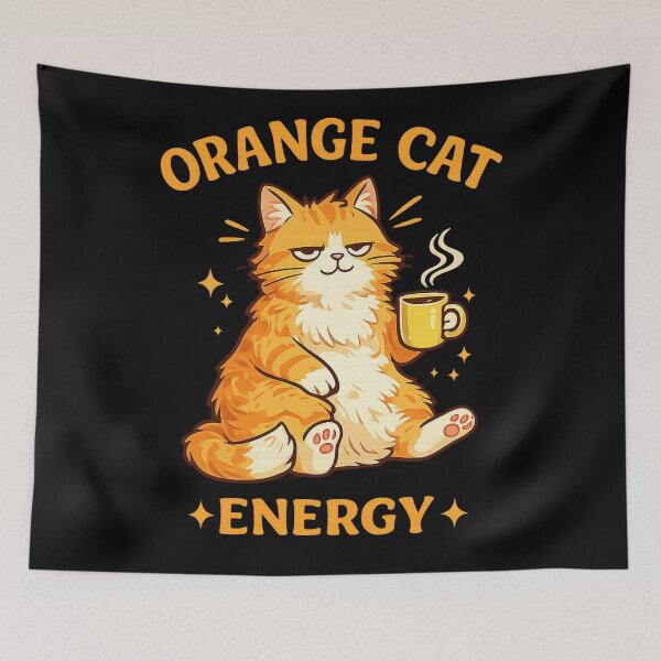 Item preview, Orange Cat Energy designed and sold by RetroPlus.
