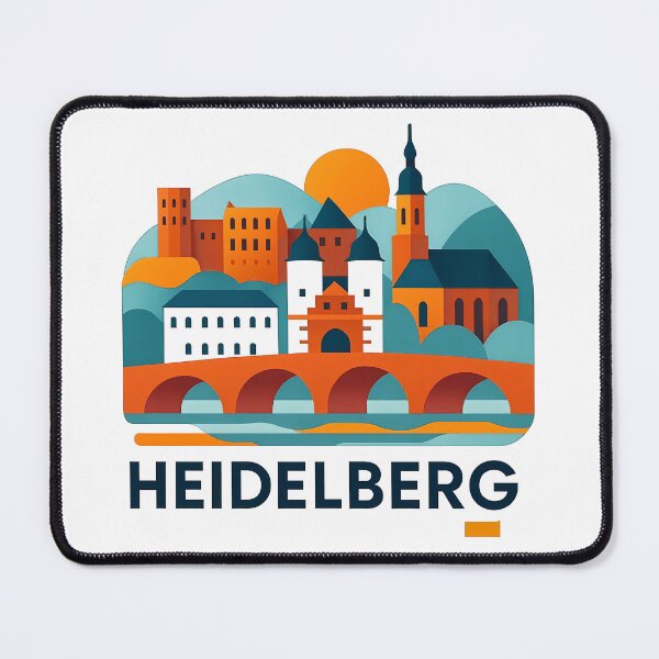 Item preview, Heidelberg Germany Travel Souvenir - Castle & Old Bridge Art designed and sold by OzzFrequency.
