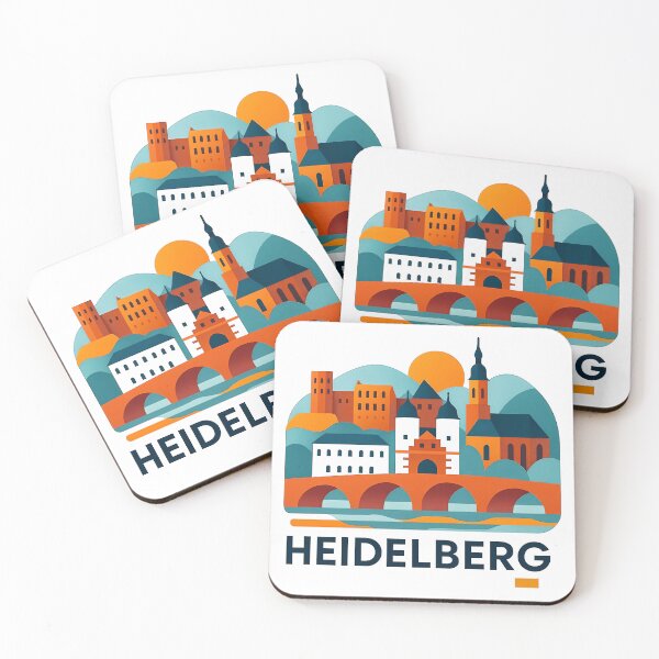 Item preview, Heidelberg Germany Travel Souvenir - Castle & Old Bridge Art designed and sold by OzzFrequency.