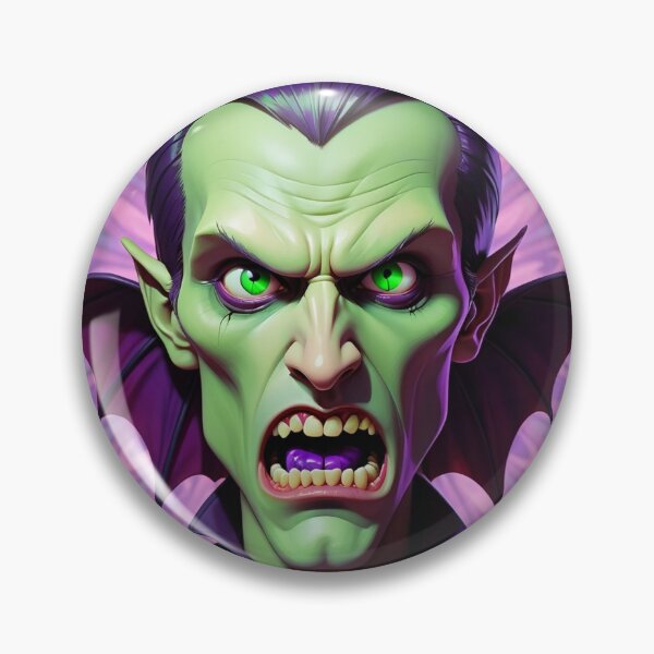 Item preview, Halloween Purple Green Vampire Dracula Classic Monster designed and sold by GaffaDesigns.