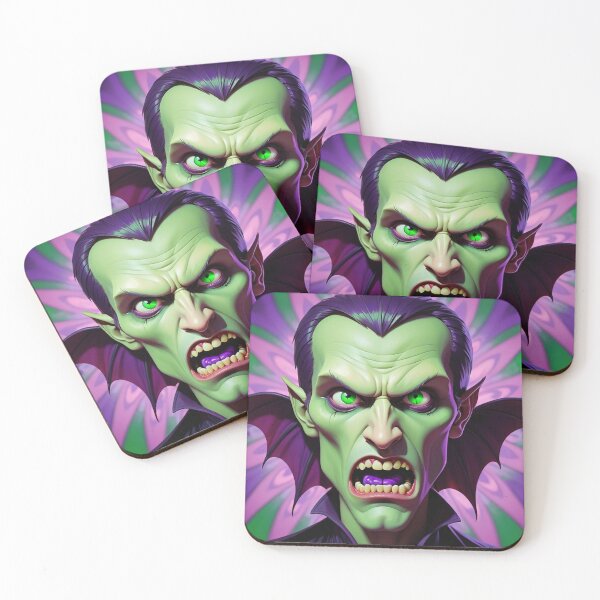 Item preview, Halloween Purple Green Vampire Dracula Classic Monster designed and sold by GaffaDesigns.