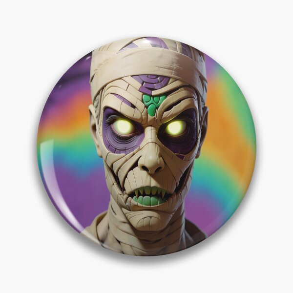 Item preview, Halloween Purple Green Mummy Classic Monster designed and sold by GaffaDesigns.