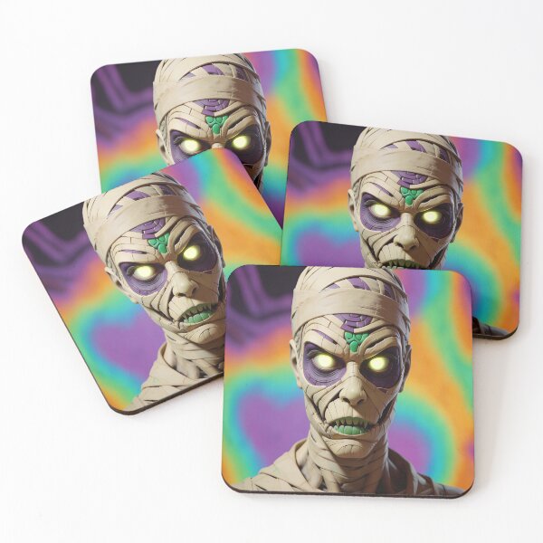 Item preview, Halloween Purple Green Mummy Classic Monster designed and sold by GaffaDesigns.