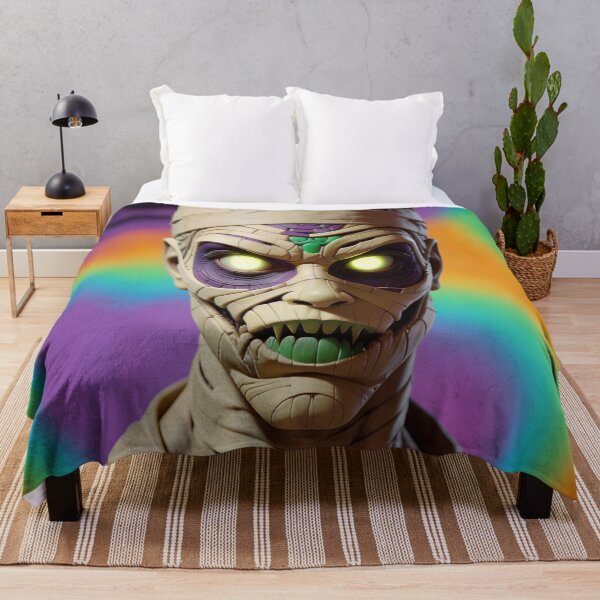 Item preview, Halloween Purple Green Mummy Classic Monster designed and sold by GaffaDesigns.