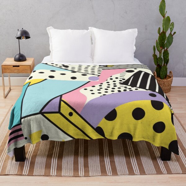 Item preview, Colorful Memphis Style Abstract Geometric Pattern designed and sold by VectorForge.