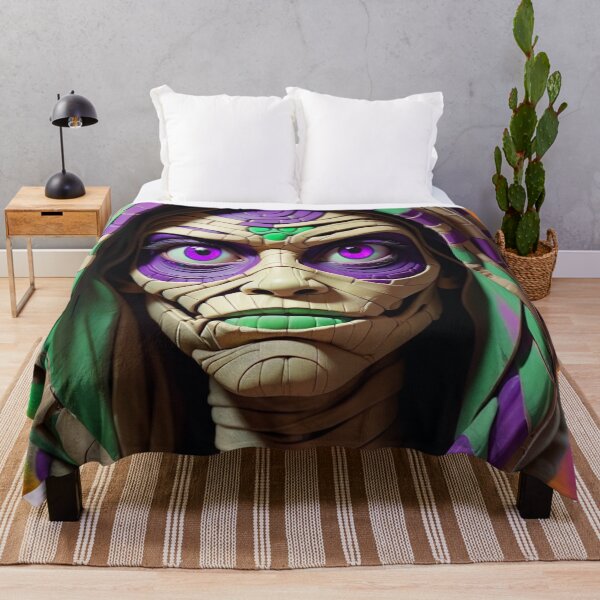 Item preview, Halloween Purple Green Female Mummy Classic Monster designed and sold by GaffaDesigns.