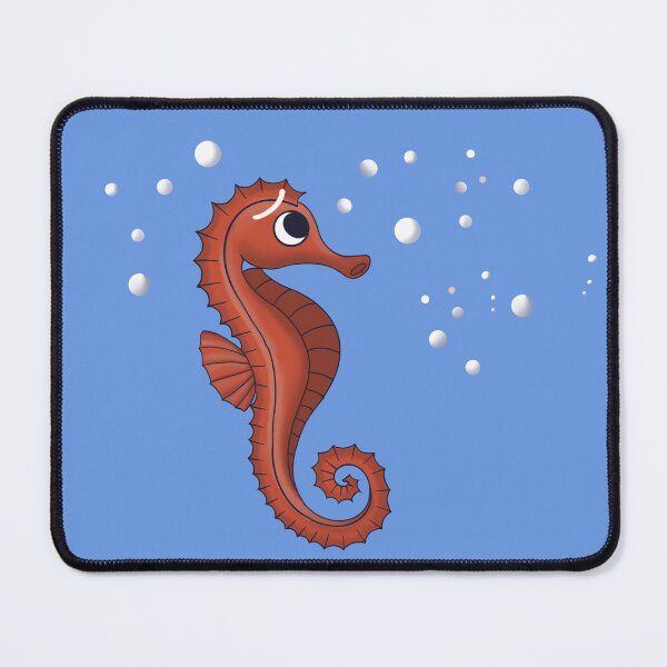 Item preview, Seahorse underwater - cartoon ocean illustration for colored backgrounds designed and sold by Mohr-Color.