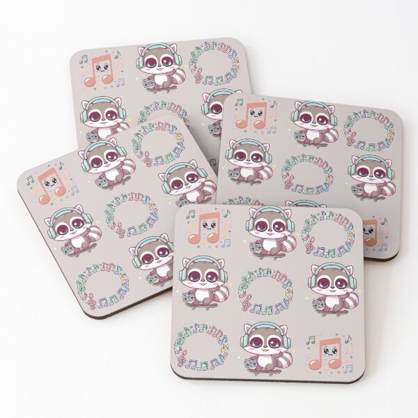 Item preview, Cute Raccoon  – Music Lover Design designed and sold by Artishal.