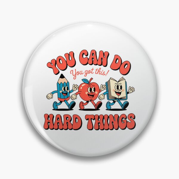Item preview, Retro You Can Do Hard Things Teacher Motivation designed and sold by Outlet Raloel.