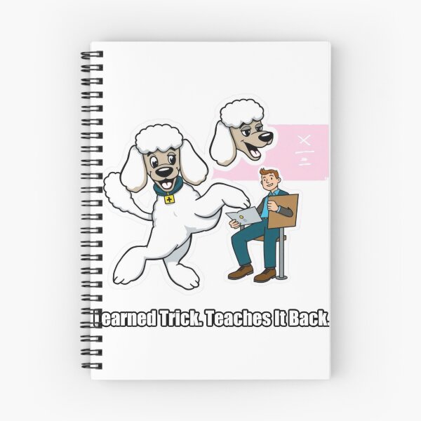 Item preview, Poodle - Learned Trick Teaches It Back - Funny Poodle Gift designed and sold by pawdrops.