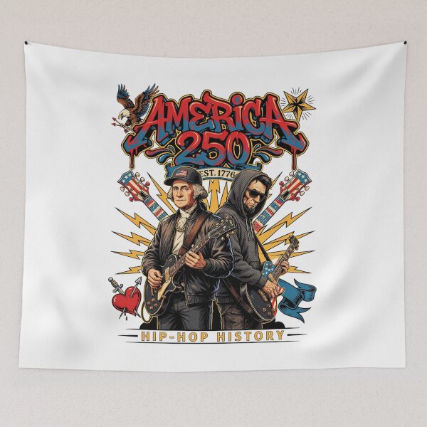 Item preview, Presidents Rock Washington Lincoln Guitar America 250 Years v3 designed and sold by DarylWelsh2024.