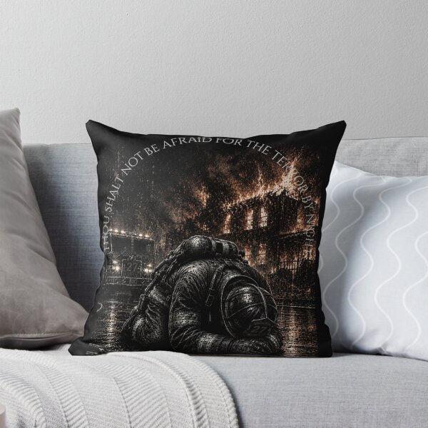 Item preview, Firefighter Psalm 91:5 Shirt - Terror By Night Christian First Responder Gift designed and sold by CovenantCross.