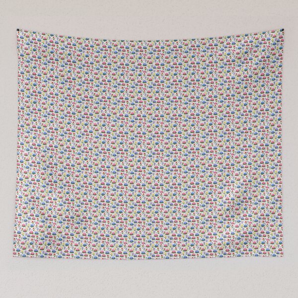 Item preview, vibrant hydrangea tulip lavender seamless floral pattern designed and sold by XertHardcore.
