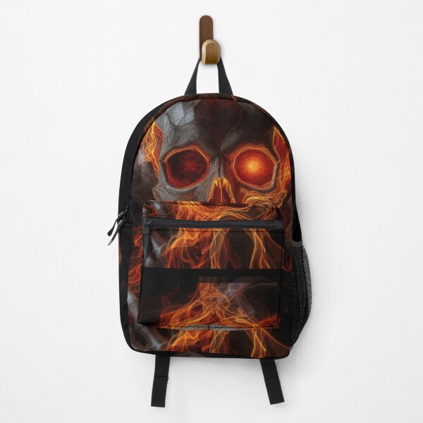 Item preview, Creepy Scary Surreal Flaming Skull Halloween designed and sold by GaffaDesigns.