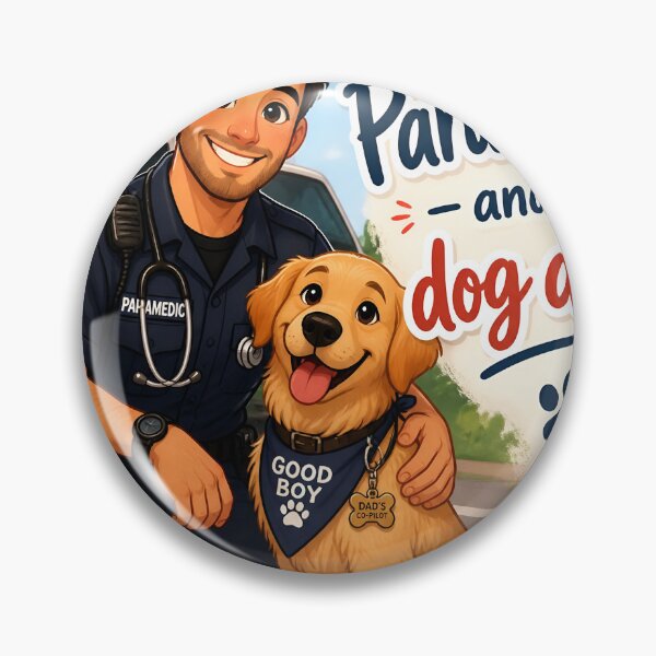 Item preview, Paramedic and Dog Dad — Funny Paramedic Dog Dad Gift Shirt designed and sold by DoggyDayLove.